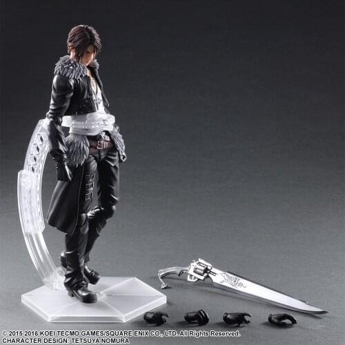 Play Arts Kai Figure Final Fantasy FF VIII FF8 Squall Leonhart Peripherals Sephiroth Statue Model Playarts Toys 28CM