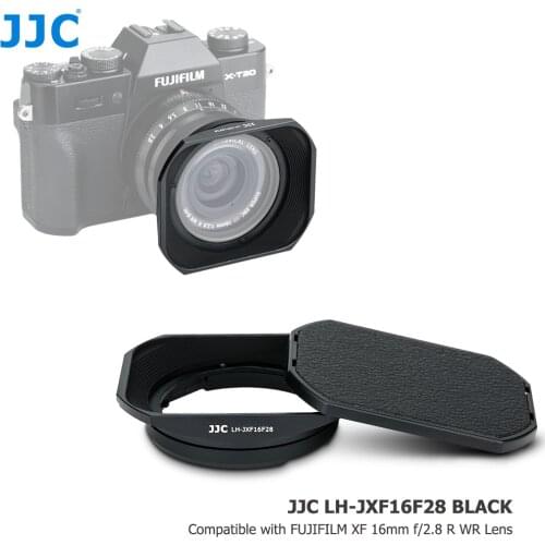 JJC Bayonet Lens Hood With Hood Cap For FUJIFILM XF 16mm f/2.8 R WR Lens On Camera X-T200 X-T100 X-A7 XT30 XT20 X-T4 X-T3 X-Pro3