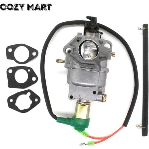 Carburetor with Solenoid Gasket for 5500 - 8000 Watts GX340 GX390 11HP 13HP Chinese 188F Generator 16100-Z5R-743 16100-Z5L-F11