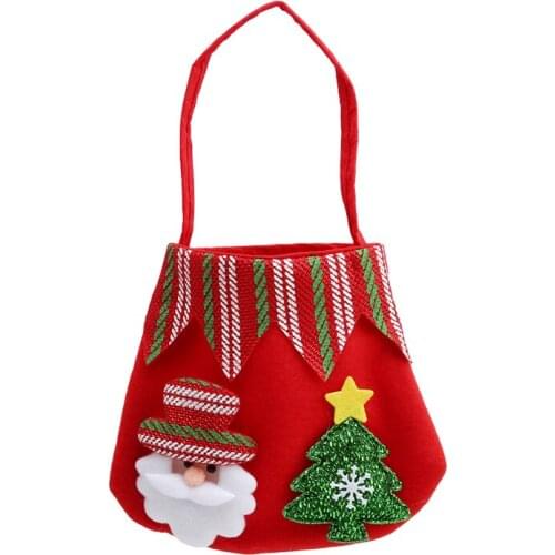 Creative Christmas Gift Bag Santa Claus Snowman Deer Bear Merry Christmas Candy Bags Xmas Home Decoration Children Kids Gifts