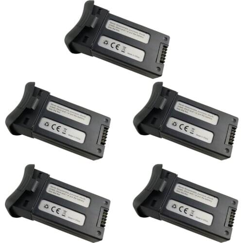 3.7V 1000mAh Lithium Battery for SJRC S20W T25 Four-axis Drone Spare Parts Remote Control Aircraft Rechargeable Battery (black)