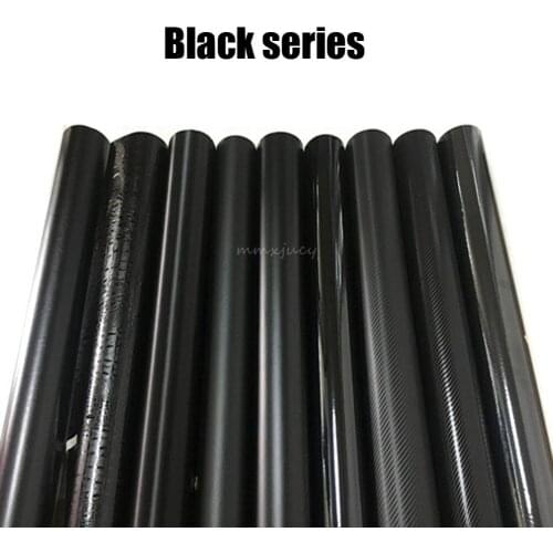 Matte Gloss Black Carbon Fiber for Roof Mirror Interior AB Center Pillar Vinyl Film Car Truck Body Wrap Sticker Sheet Films