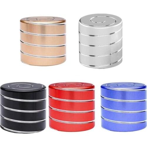 Desktop Stress Relief Toy Metal Decompression Hypnosis Rotary Gyro Adult Fingertip Toy Kinetic Cylindrical Spinner Fidget Toys