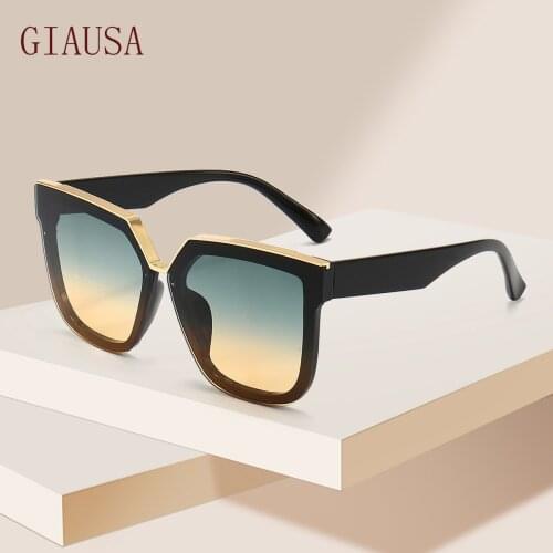 GIAUSA New fashion sunglasses metal accessories womens Sunglasses Street Photo glasses vintage sunglasses