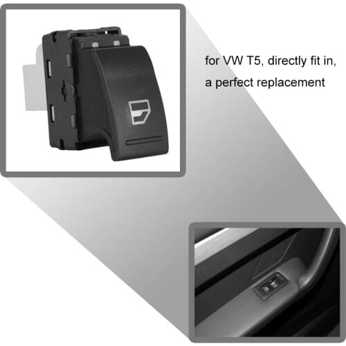 Car Electric Window Switch Button Driver Side Passenger Side Window Lifter Switch for VW T5