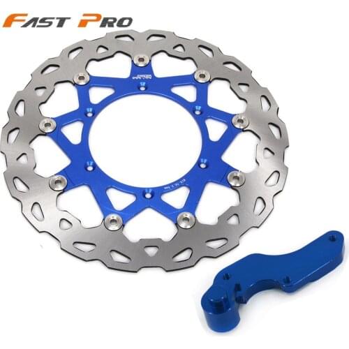 Motorcycle 320mm Front Floating Brake Disc Rotor & Bracket For Yamaha YZ WR 125 250 WRF YZF 250 400 WR456F YZ426F WR450F YZ450F