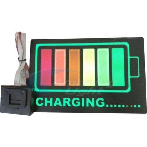 Christmas Carnival glowing panel party light up gift sound activated flashing el panel for t-shirt