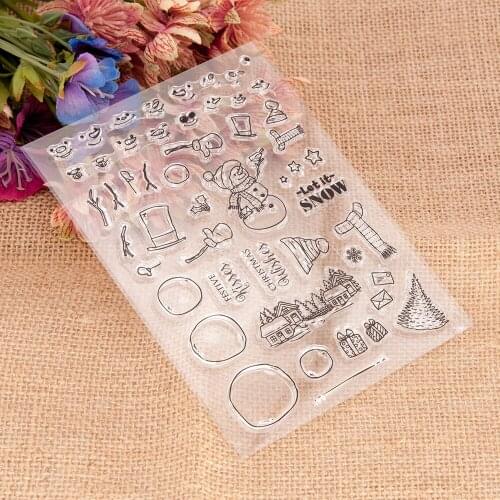 11.5x15.5 Christmas Transparent Clear Silicone Stamp/Seal for DIY scrapbooking/photo album Decorative card making
