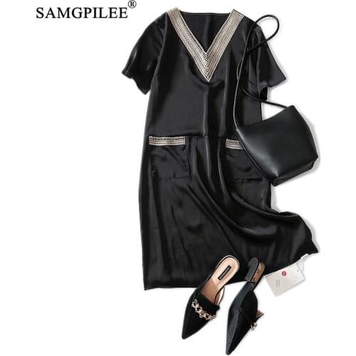 Samgpilee Solid Summer Dresses