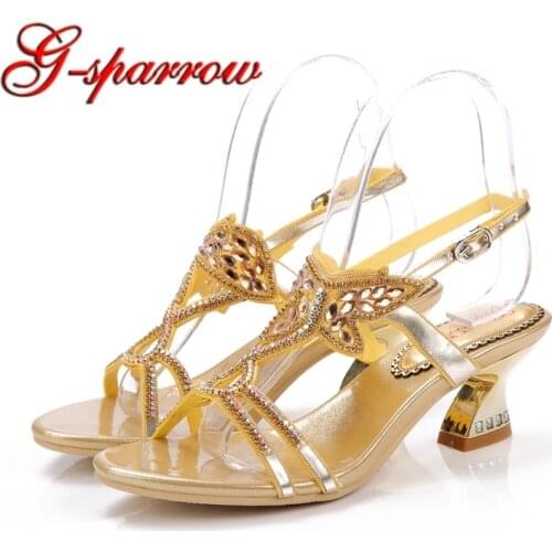 Women Cute Butterfly Bow Thick Heel Sandal with Back Straps Office Lady Comfortable Middle Heels Spring Dress Sandal Gold Black