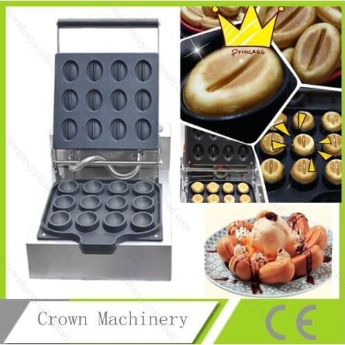 Sweet coffee beans waffle baking machine; Coffee bean type muffin machine