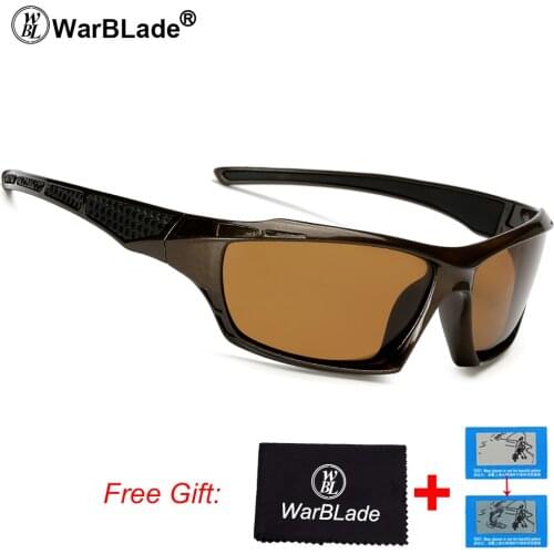 WarBLade 2018 Polarized New Sun Glasses Men Top Quality Male Sunglasses Sport Eyewear Brand Design UV400 Mens Oculos 1019