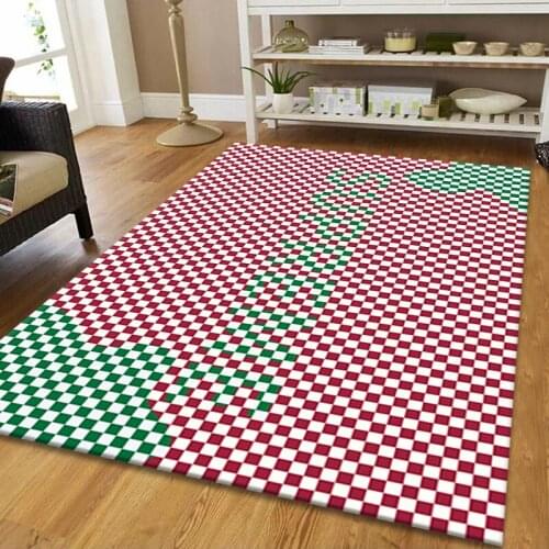 3D Geometric Lattice pattern Carpets for living room bedroom Decor Area Rugs Home Bathroom kitchen Floor Mat Family Large Carpet