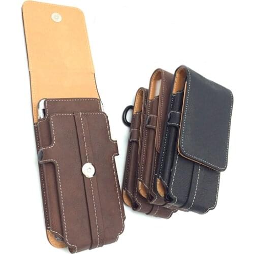Universal Casual Phone Pouch For iphone 12 11 Pro Max XS Max For Samsung Smartphone Case Belt Clip Holster Cloth Bag Flip Cover