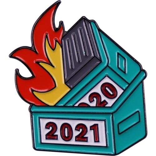 2020 / 2021 double dumpster fire Enamel Pin Lapel Pins