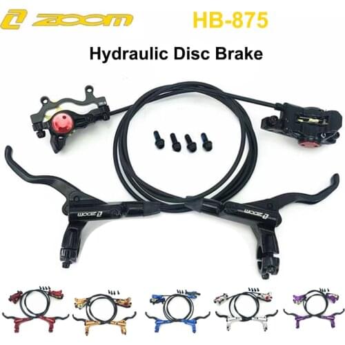Zoom HB 875 HB-875 MTB Hydraulic Disc Brake Front Rear Calipers Set 22MM Mountain Bike Left Right Brake Lever Kit Bicycle Brake
