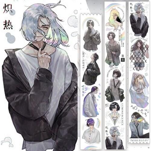 1 Loop Cute Washi Notte Bright Pet Journal Planner Paper Tape Taiwanese Characters Collage Stickers