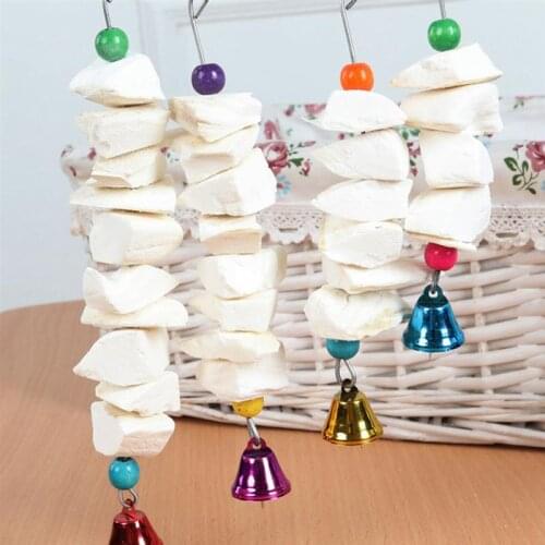 1PCS Parrot Chew Block Bite Resistant Cuttlebone Bird Chewing Toy Parrot Hanging Toy Bird Snack Cage Toy Pet Accessories