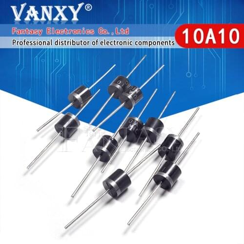 10PCS electrical Axial Rectifier Diode 10A10 R-6 DIP 10A 1000V 10a10