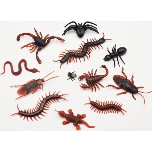 20pcs/set Funny Simulation Insect Figure Model Toys Reptile Insect Model Figures Children Favor