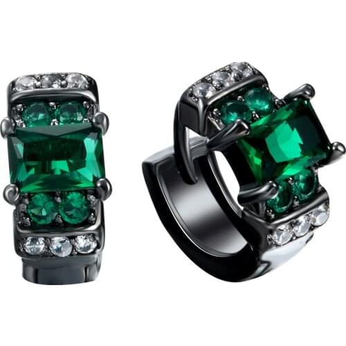 2016 wholesale fashion multicolour Zircon black gold-color Earrings Summer New product jewelry for women wedding party gift