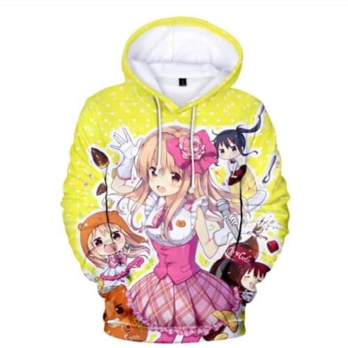 2021 Cute Himouto! Umaru-chan 3D Anime Hoodie Men/women Oversized Hoodies Boys/girls Long Sleeve Sweatshirts Cartoon Tops Kawaii