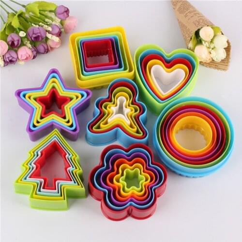 5pcs/Set Cookie Cutter Cake Mold Biscuit Fondant DIY Cake Kitchen Cooking Kitchen Baking Tools Cake Cookie Mold Biscuit