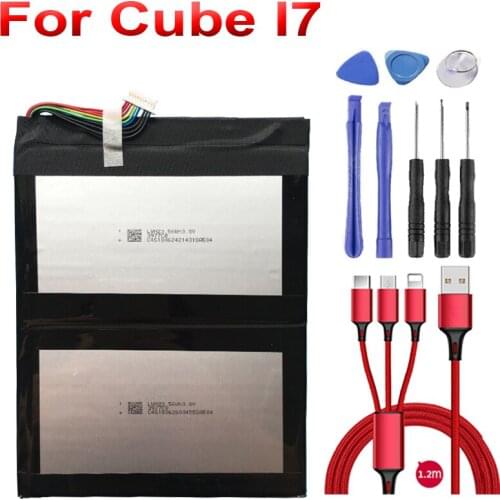 7.4V 4500mAh for Cube I7 Handwritten & MIX PLUS Tablet PC Accumulator Li-Po Rechargeable Kubi i8/C6116/I81 +USB cable+toolkit