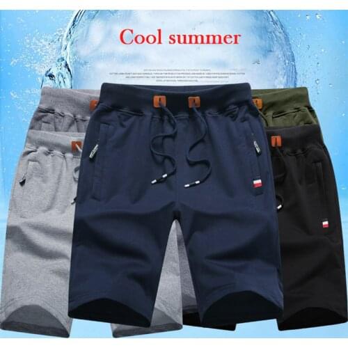 Mens Summer Breeches Shorts 2021 Cotton Casual Black Men Boardshorts Homme Classic Brand Clothing Beach Shorts Male
