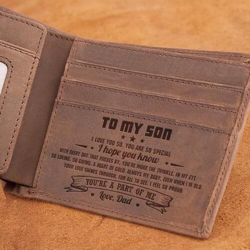 Dad To Son - You're A Part Of Me - Bifold Wallet