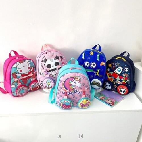 Children unicorn 3D School Bags Boys Girls Primary School Backpack Kids Kindergarten Backpack Schoolbags Mochila Infantil