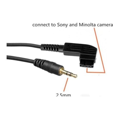 2.5mm-S1 Remote Control Shutter Connect Cable Cord For Sony Alpha A99II A77II A900 A850 A700 A580 A560 A550 A65 A77 A55 A37 A33