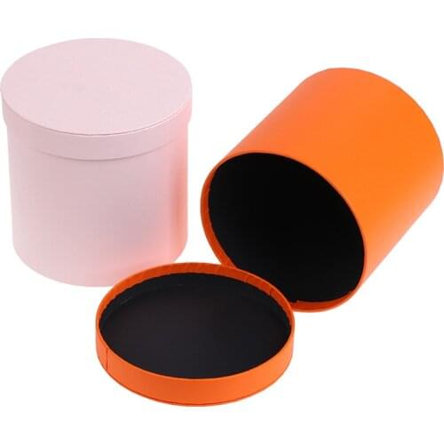 Round Floral Boxes Women Flower Packaging Paper Bag With Lid For Florist Bouquet Flower Packaging Box Gift Party Storage Boxes