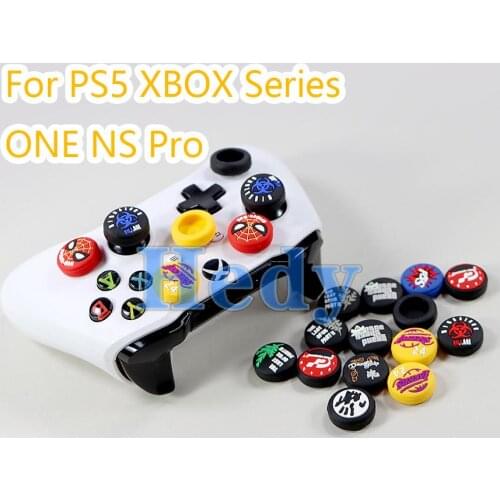 100PCS Thumb Stick Grip Cap Soft Silicone Thumbstick Joystick Cover For Sony PS5 PS4 XBOX Series ONE S X FOR NS Switch PRO Caps