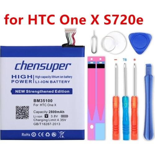 Chensuper 2900mAh BM35100 BJ83100 Li-ion Phone Battery for HTC One X S720e / One S Z520e
