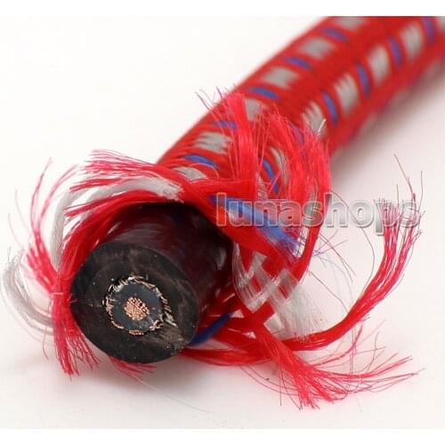 LN004122 100m Liton 8006a OFC Red Net Skin + Shield Layer Video Audio Signal DIY Cable