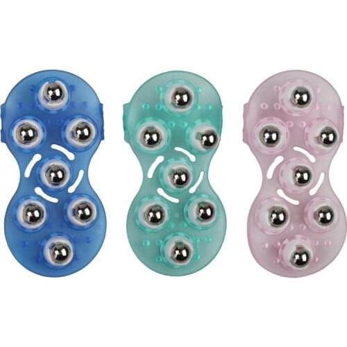 Roller Ball Body Massage Glove Anti-Cellulite Muscle Pain Relief Relax Massager For Neck Back Shoulder Buttocks Face Lift Tools