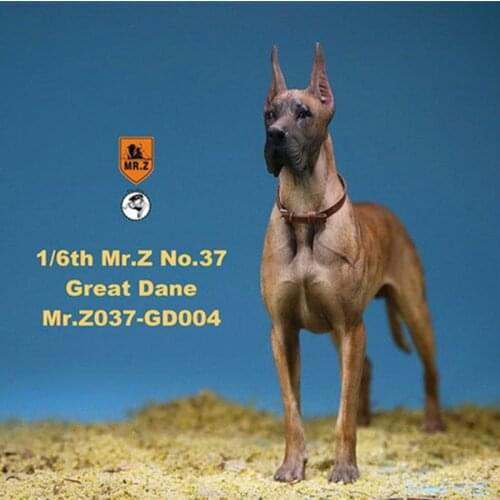 Mr.Z 1/6 037-GD Resin PVC Miniature Animal Model Great Dane Dog Models Toy Fit 12" Action Figure Toys Accessories Ornaments Gist