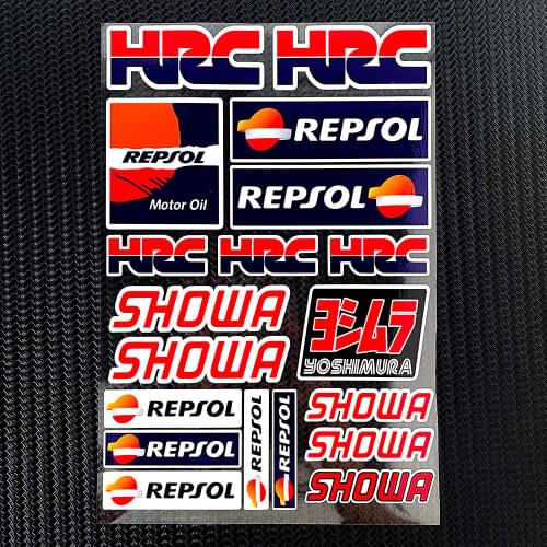 SET Reflective Helmet Motorcycle Tank Decals Stickers for Honda HRC CBR CBR1000RR CBR650F CBR600RR CBR500R CBR300R CBR250R
