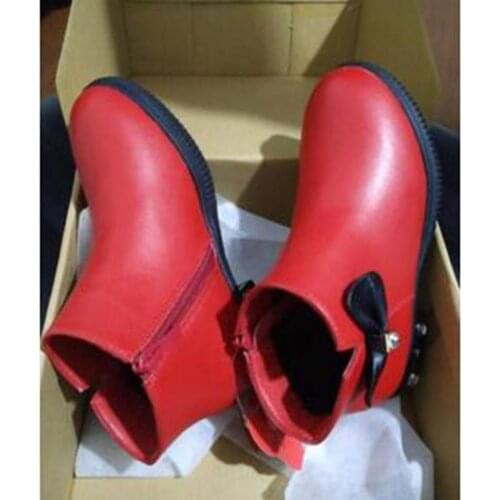 Autumn and winter new childrens Martin boots little girl snow boots two cotton short boots warm cotton boots