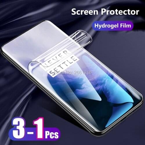 For OnePlus 7 7T Pro 5G 6T 6 5T 5 OnePlus7 Front Slim Full Cover Soft TPU Hydrogel Film Screen Protector