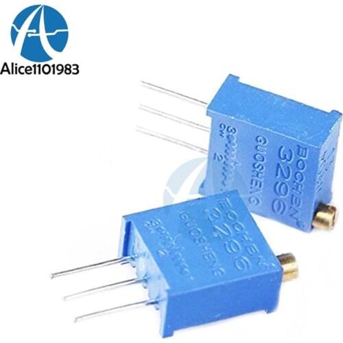 10pcs 3296W-104 3296 W Potentiometer 100K ohm Trim Pot Trimmer Potentiometer