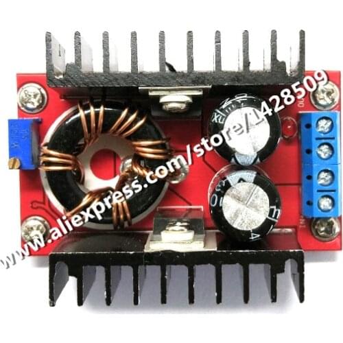 150W Boost Converter DC to DC 10-32V to 12-35V Step Up Voltage Charger Module Can Be Adjusted