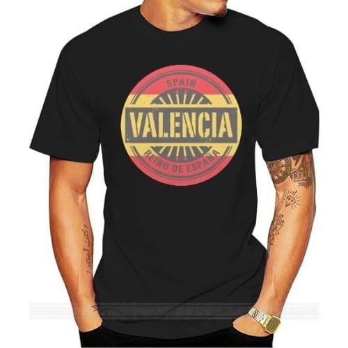 On Sale New Fashion Summer Print T Shirt Men Valencia Spain Design T-Shirt - MenS Fathers Day Christmas Gift Customize T Shirts