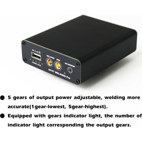 Adjustable Mini Spot-Welding Machine Type-C Recharging Interface Fast-charge Function for Soldering DIY 18650 Lithium Battery