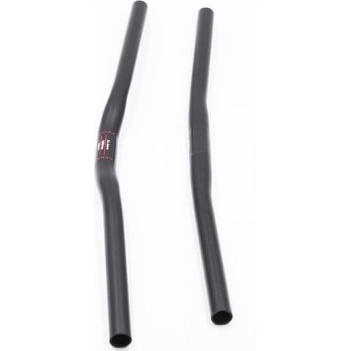 TWTOPSE 89g Carbon Fiber Handlebar For Brompton Folding Bike 25.4*560mm 520mm T800 One-shaped Flat Riser Bar Handlebar Part 2019