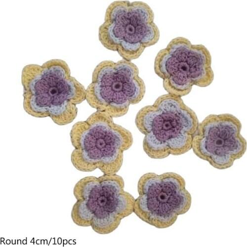 Modern Mix Color round cotton placemat cup coaster mug kitchen Christmas table place mat cloth lace Crochet tea coffee doily pad