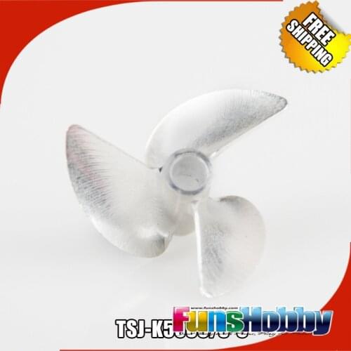 Tenshock 7075-T6 CNC Prop 3 Blade Al Drive Dog Right 4mm Propeller For RC Boat
