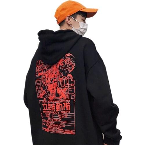 Ghost In The Shell Manga Oversized Hoodies Women Men Hip Hop Casual Sweatshirt Couples Tracksuit Autumn Thin Velvet Warm Hoodies