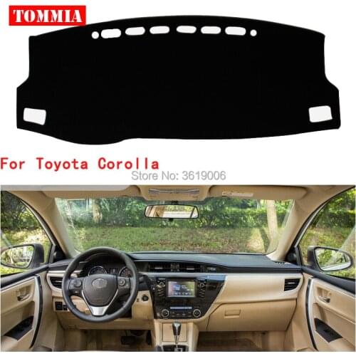 TOMMIA Interior Dashboard Cover Light Avoid Pad Photophobism Mat Sticker For Toyota Corolla
